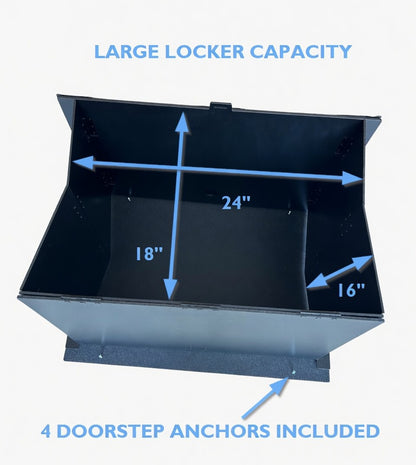 NEW & IMPROVED Gen2 Davymat Delivery Locker – Patented Doormat Lockbox for Porch Package Security
