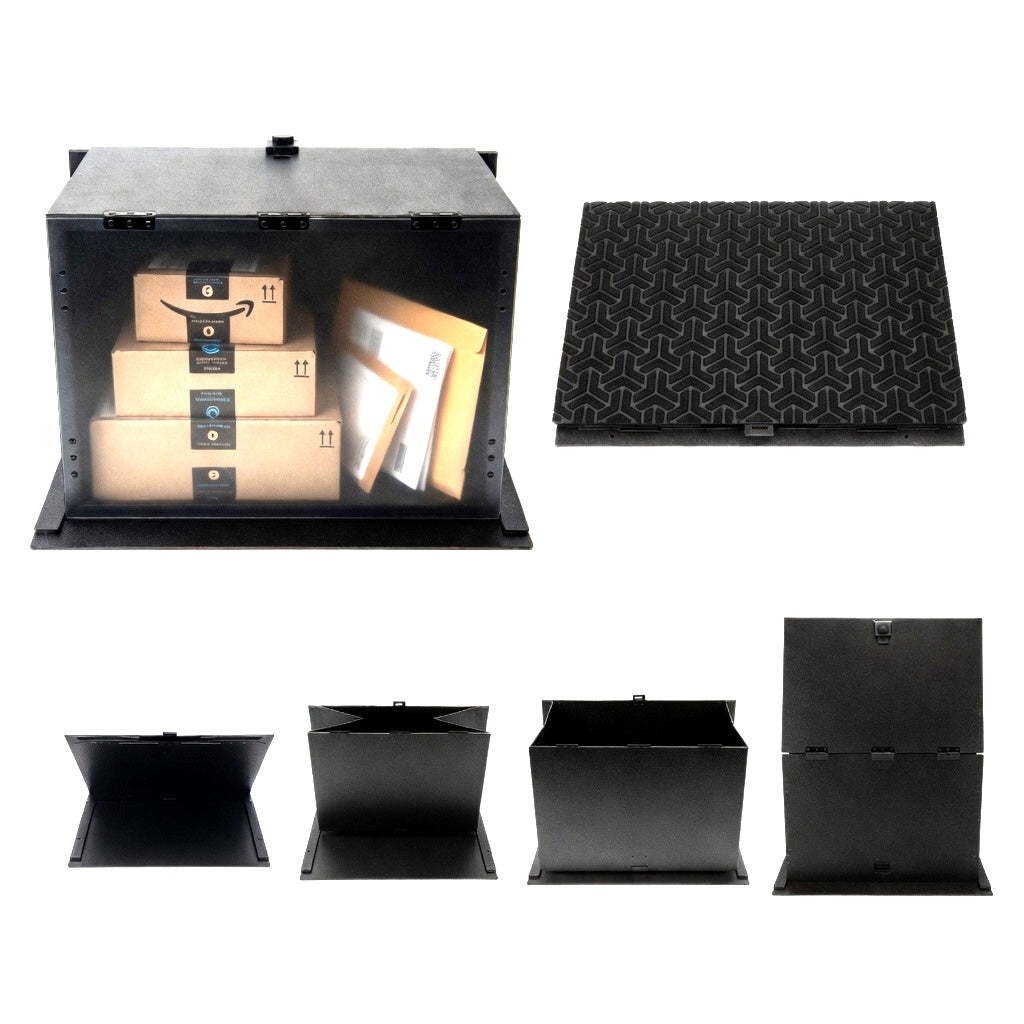 NEW & IMPROVED Gen2 Davymat Delivery Locker – Patented Doormat Lockbox for Porch Package Security